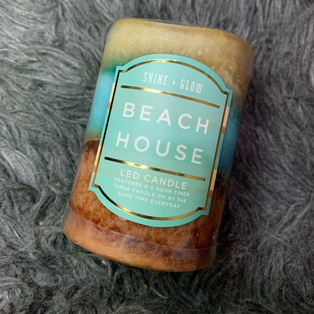 Beach House LED candle